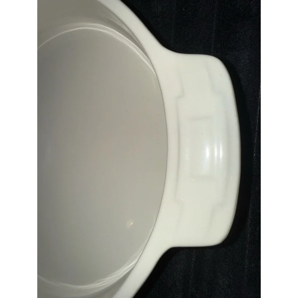 Longaberger Pottery Ivory Woven Traditions 9